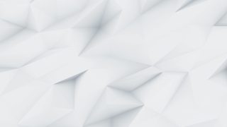 Abstract geometric background with a pattern of light gray, three-dimensional triangular facets, creating a faceted, low-poly texture with soft shadows and highlights.