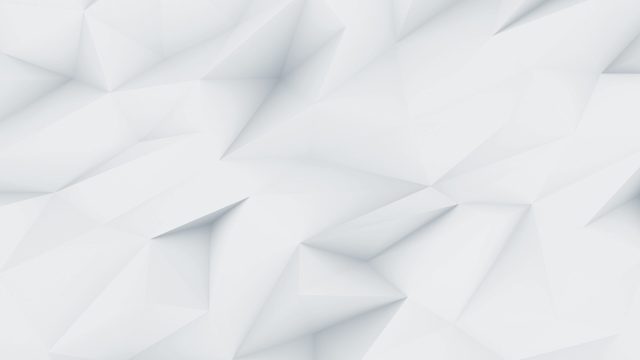 Abstract geometric background with a pattern of light gray, three-dimensional triangular facets, creating a faceted, low-poly texture with soft shadows and highlights.